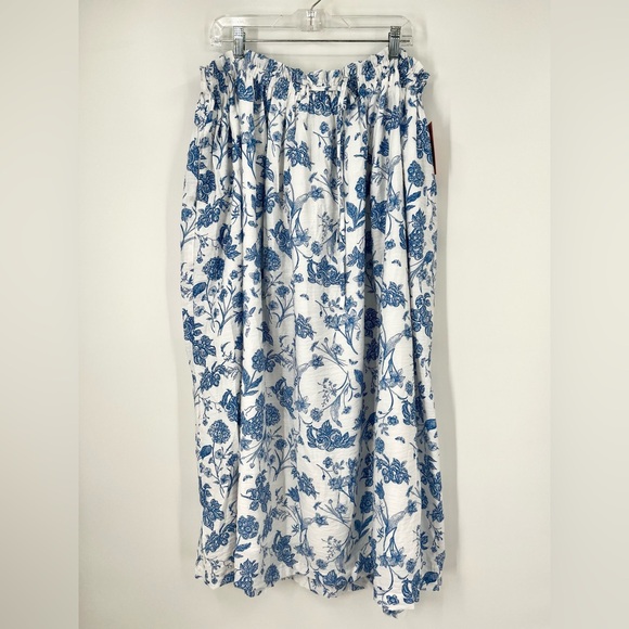 Ivy City Co Indigo Bohemian style maxi skirt - Picture 2 of 7